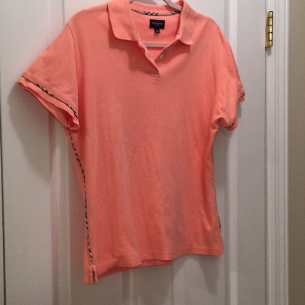 🍊Burberry orange sherbet Golf shirt